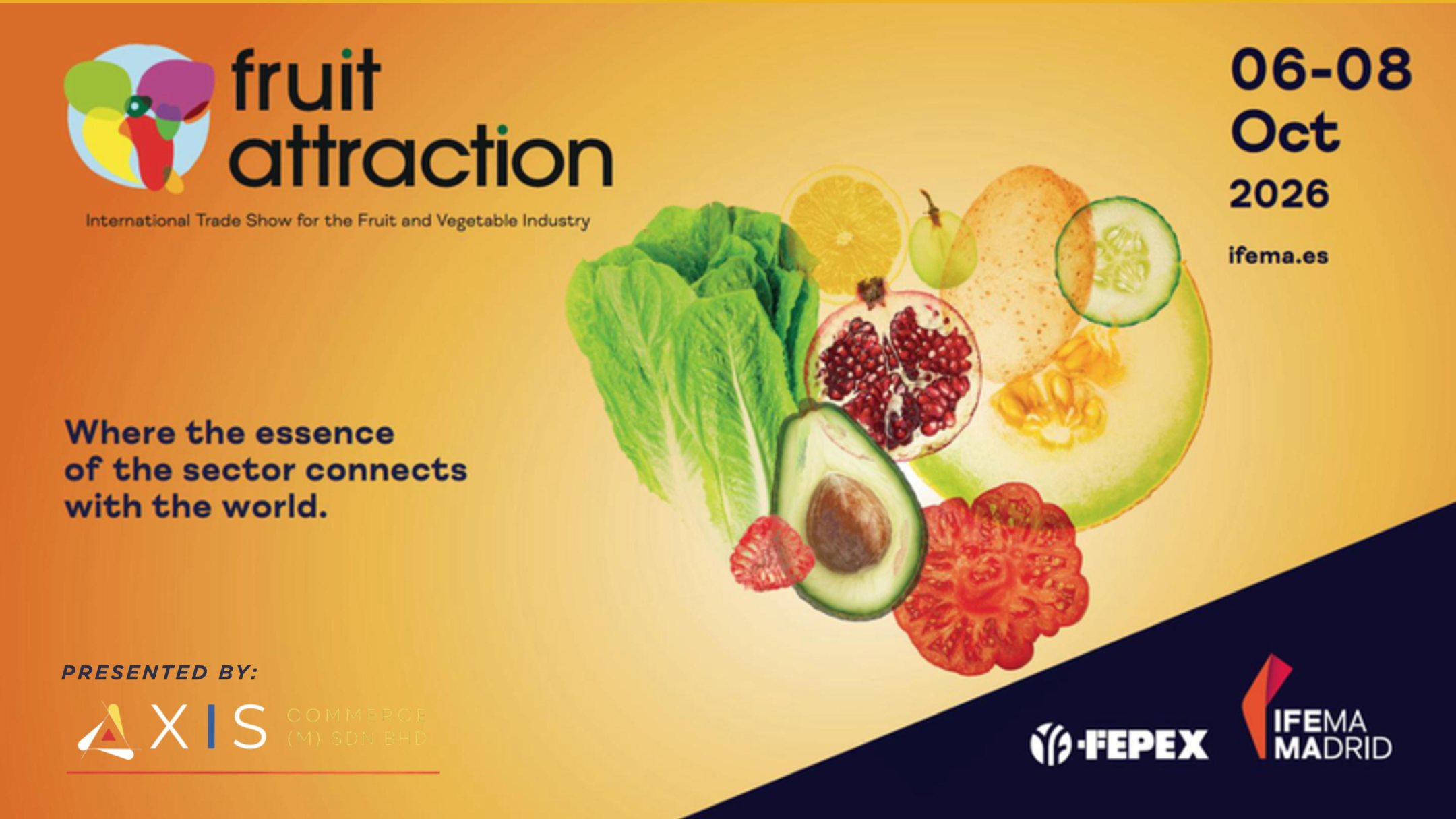 Fruit Attraction 2026 · Malaysia Pavilion at IFEMA Madrid, 6-8 October
